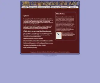 Shirami.com(Congregation Shir Ami) Screenshot