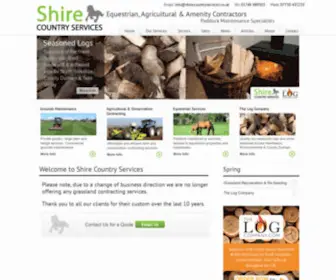 Shirecountryservices.co.uk(The Log Company) Screenshot