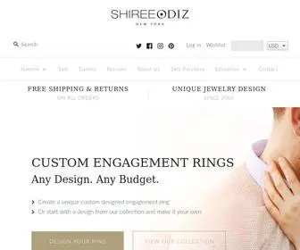 Shireeodiz.com(Custom Engagement Rings & Bespoke Jewelry Design) Screenshot
