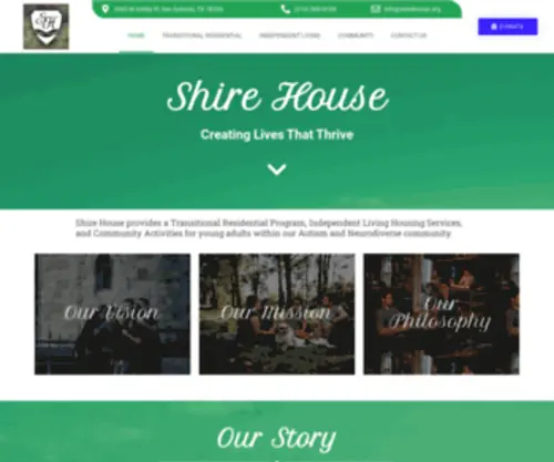 Shirehouse.org(Shire House) Screenshot