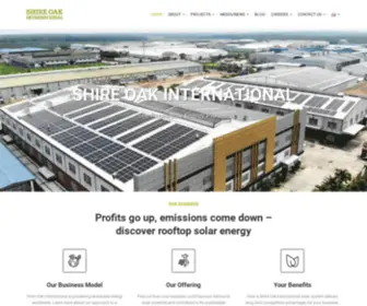 Shireoakinternational.asia(Solar, Renewable Energy) Screenshot