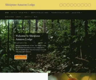 Shiripunolodge.com(Shiripuno Amazon Lodge) Screenshot