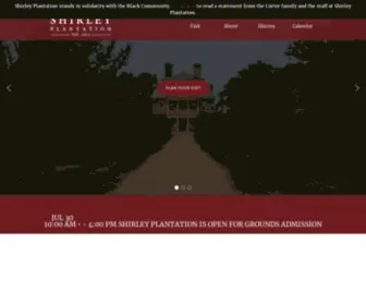 Shirleyplantation.com(Shirley Plantation) Screenshot