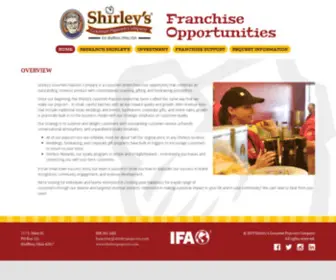 Shirleysfranchising.com(Shirley's Popcorn) Screenshot