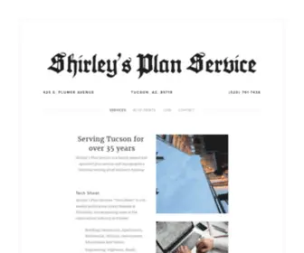 Shirleysplanservice.com(Shirley's Plan Service) Screenshot