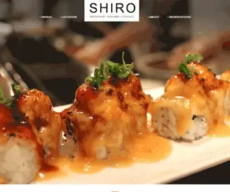 Shiro-Restaurant.com(Shiro Restaurant and Sushi Bar) Screenshot