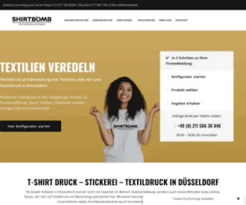 Shirtbomb.de(Online Textildruck) Screenshot