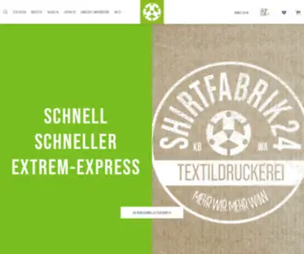 Shirtfabrik24.de(Haltbarer einfacher Textildruck) Screenshot