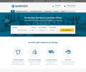 Shirtigo.de(Textildruck online) Screenshot