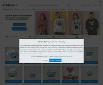 Shirtinator.eu(T-shirt printing) Screenshot