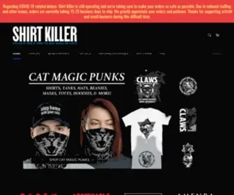 Shirtkiller.com(Exclusive Merch From The Best Bands On Earth) Screenshot