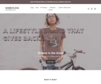 Shirtlessclothingco.com(Shirtless Clothing Co) Screenshot