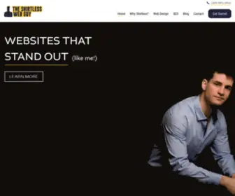 Shirtlesswebguy.com(The Shirtless Web Guy Internet Marketing Company) Screenshot