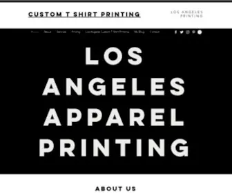 Shirtprintingcompanylosangeles.com(Custom T Shirt printing design in Los Angeles screen printing DTG) Screenshot