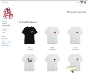 Shirts.wiki(A wiki of shirts and hoodies featuring clip) Screenshot