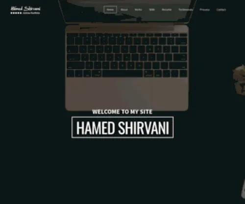 Shirvani.net(Hamed Shirvani's Personal Website) Screenshot