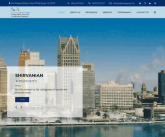 ShirvaniancPa.com(Shirvanian & Associates) Screenshot