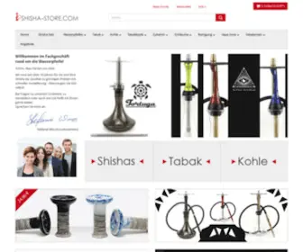 Shisha-Wasserpfeife.com(Hookah Onlineshop in Germany) Screenshot