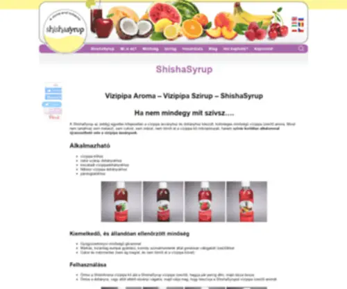 Shishasyrup.hu(Vízipipa) Screenshot