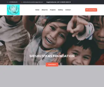 Shishuvikasfoundation.org(Shishu Vikas Foundation) Screenshot