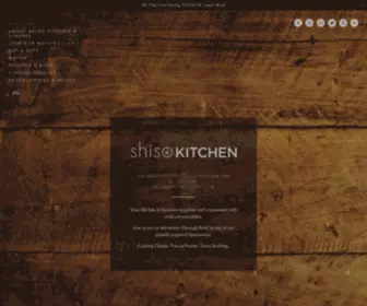 Shisokitchen.com(Shiso kitchen) Screenshot