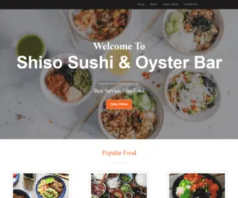 Shisosushioysterbarco.com(Shiso Sushi & Oyster Bar) Screenshot