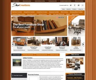 Shivacreations.com(Indian Furniture) Screenshot