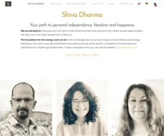 Shivadharma.com(Shiva Dharma I Your path to personal independence) Screenshot