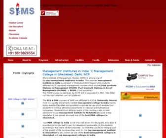 Shivaims.edu.in(Management Institute in India) Screenshot