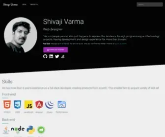 Shivajivarma.com(This site) Screenshot