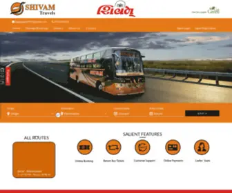 Shivambus.co.in(Shivam Travels) Screenshot