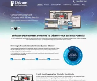 Shivam.com.au(Software Development Company Website Design & Internet Marketing Australia) Screenshot