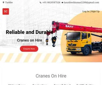 Shivamcranes.com(Shivam Crane Service) Screenshot