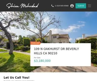 Shivamehrdad.com(Beverly Hills Top Real Estate Producer) Screenshot