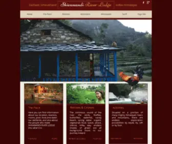 Shivanandi.com(Shivanandi River Lodge) Screenshot