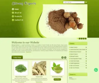 Shivangexports.in(Herbal Medicinal Powder Manufacturer exporter Supplier in Sojat) Screenshot