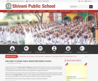 Shivanipublicschool.com(Shivani Public Senior Secondary School) Screenshot