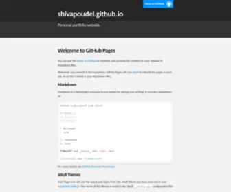 Shivapoudel.com(Shivapoudel) Screenshot