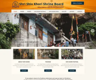 ShivKhori.in(Official Website of Shri Shiv Khori Srine Board) Screenshot