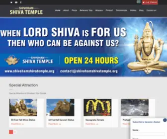 Shivohamshivatemple.org(The Shivoham Shiva Temple in Bangalore) Screenshot