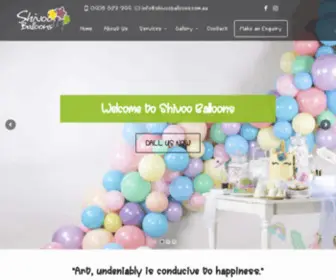 Shivooballoons.com.au(Shivoo Balloons) Screenshot