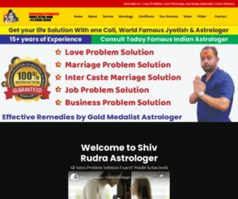 Shivrudraastrologer.org(Shiv Rudra Astrologer) Screenshot