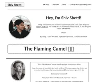 Shivshetti.com(The Flaming Camel) Screenshot