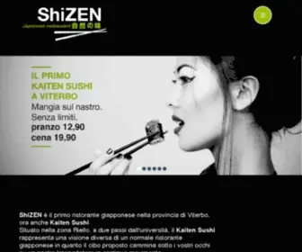 Shizenviterbo.it(Ristorante Giapponese Viterbo Sushi Menu Fisso Take Away Consegna a domicilio Kaiten Sushi e Tatami Aperto a Pranzo e Cena) Screenshot