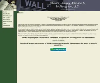 SHJcpa.com(Sherck, Hussey, Johnson &McNaughton, LLC) Screenshot