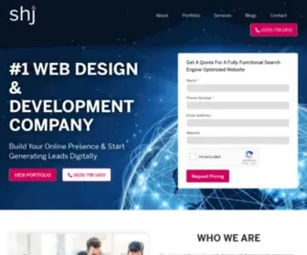 Shjintl.com(#1 Web Design & Development Company in New Jersey) Screenshot