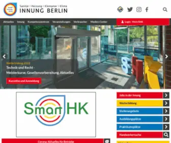 SHK-Berlin.de(Innung SHK Berlin) Screenshot