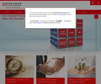 SHKF.com(Sun Hung Kai Financial) Screenshot