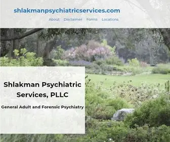 Shlakmanpsychiatricservices.com(Mental Wellness is my priority) Screenshot