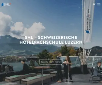 SHL.ch(Schweizerische Hotelfachschule Luzern SHL) Screenshot